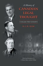 Cover image for A History of Canadian Legal Thought, isbn: 9781442659193